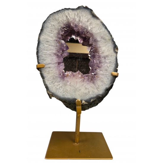 amethyst geode mirror