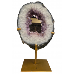 amethyst geode mirror