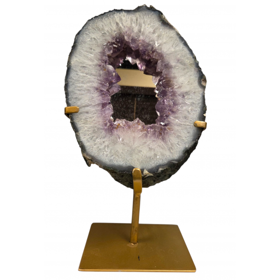 amethyst geode mirror
