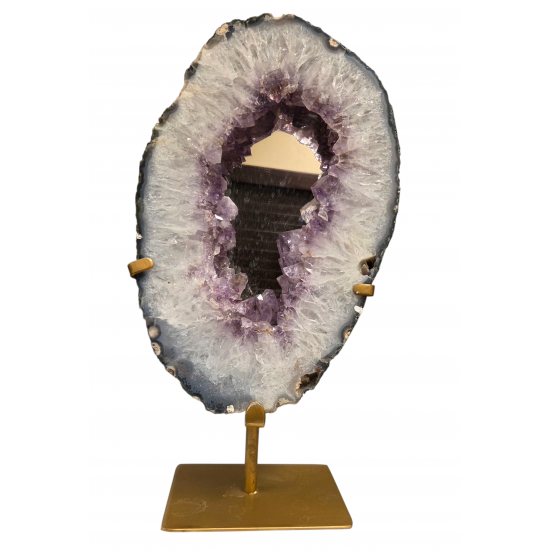 amethyst geode mirror