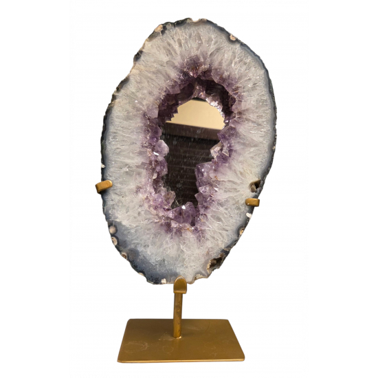amethyst geode mirror