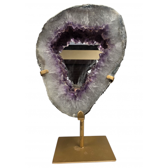 amethyst geode mirror