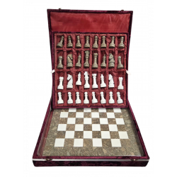 Chess game onyx and marble