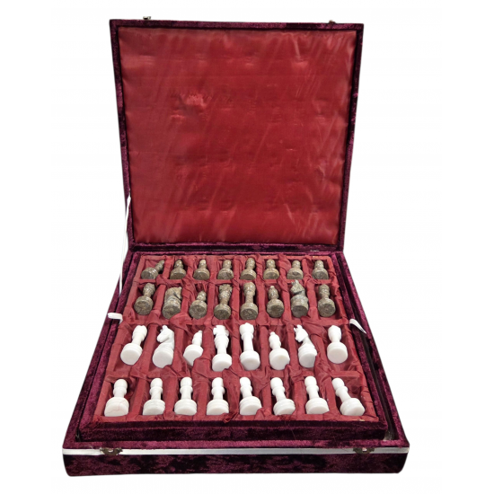 Chess game onyx and marble