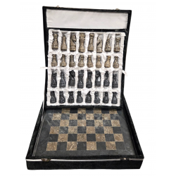 Chess game onyx and marble