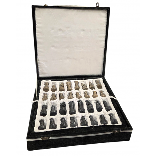 Chess game onyx and marble