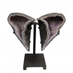 amethyst geode butterfly 13"