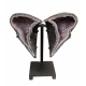 amethyst geode butterfly 13"