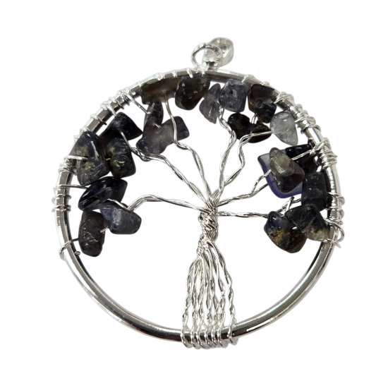 pendant tree of life iolite