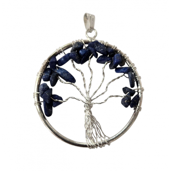 pendant tree of life lapis lazuli