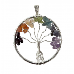 pendant tree of life 7 chakras