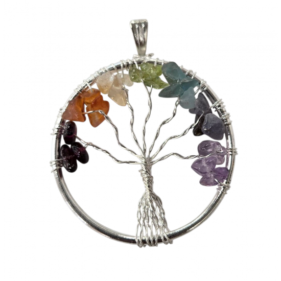pendant tree of life 7 chakras