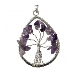 pendant tree of life amethyst