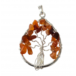 pendant tree of life carnelian