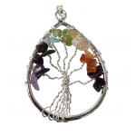 pendentif arbre de vie 7 chakras