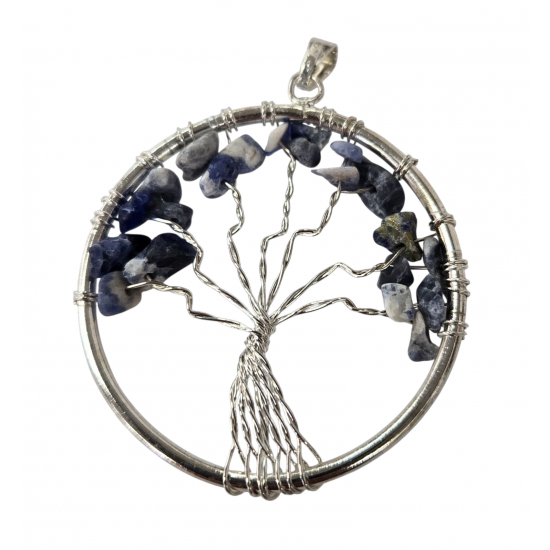 pendant tree of life sodalite