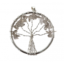 pendant tree of life quartz