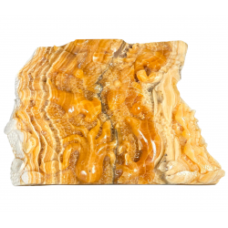 carving aquarium yellow calcite