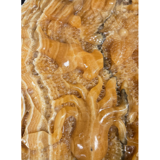 carving aquarium yellow calcite