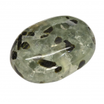 Palm stone Prehnite and epidote