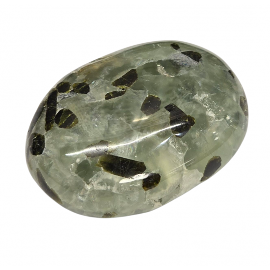 Palm stone Prehnite and epidote