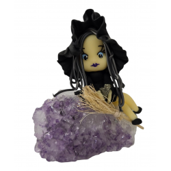 black witch on amethyst