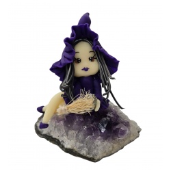 purple witch on amethyst