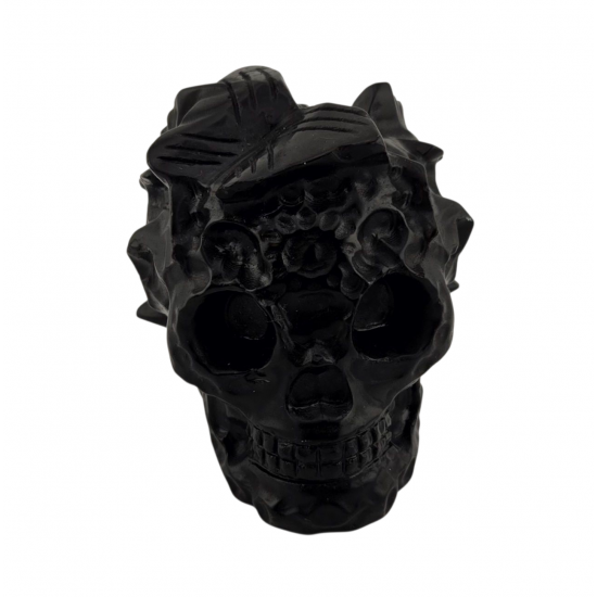 Skull butterfly black onyx