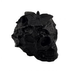 Skull butterfly black onyx