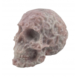 Skull pink opal