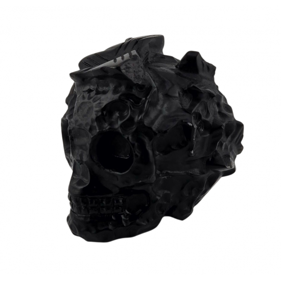 Skull butterfly black onyx