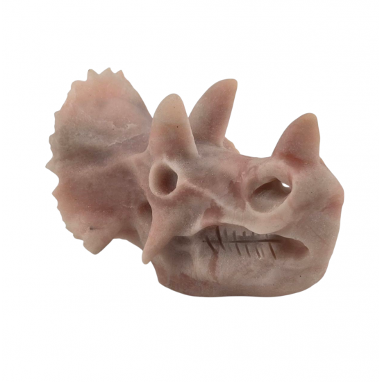 Triceratops pink opal