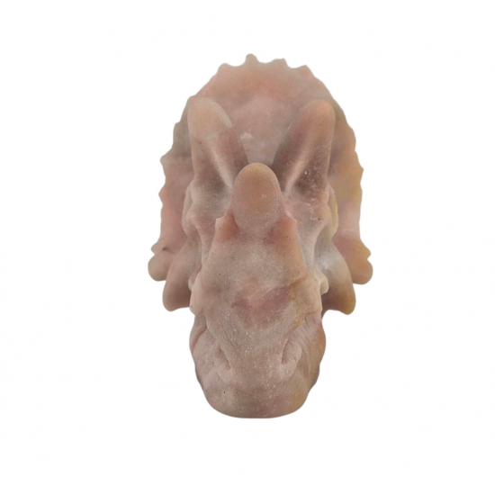 Triceratops pink opal