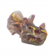Triceratops titanium rose quartz