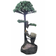 amethyst tree fountain with green aventurine leaf and two hand carved toucan