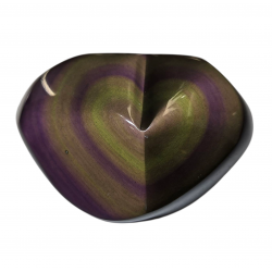 heart rainbow obsidian