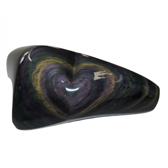 heart rainbow obsidian