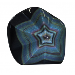 star rainbow obsidian