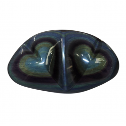 heart rainbow obsidian