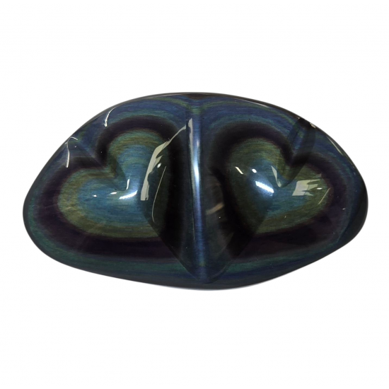 heart rainbow obsidian