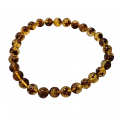 amber 6mm bracelet