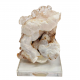 Hyalite opal on chalcedony