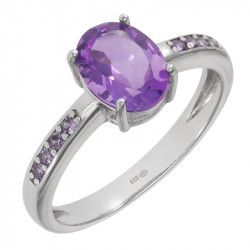 Ring K-01 Sterling Silver Amethyst