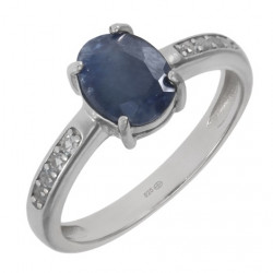 Ring K-01 Sterling Silver Sapphire