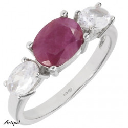 Ring K-02 Sterling Silver Ruby