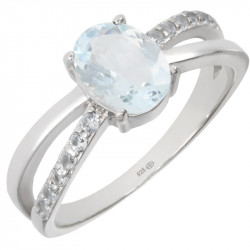 Ring K-05 Sterling Silver Aquamarine