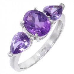 Ring K-06 Sterling Silver Amethyst