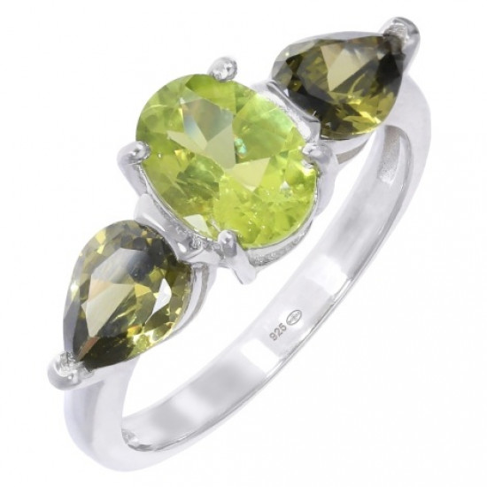Ring K-06 Sterling Silver Peridot Ring K-06 Sterling Silver Peridot