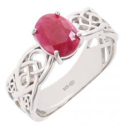 Ring K-07 Sterling Silver Ruby