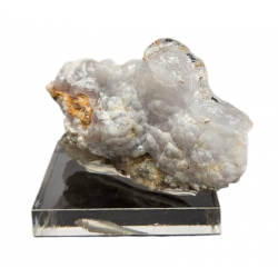 Hyalite opal on chalcedony